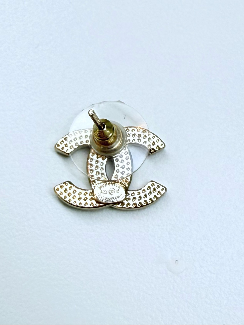 New Chanel small gold earrings